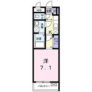 メルヴェーユ・セゾン【2階】の間取り