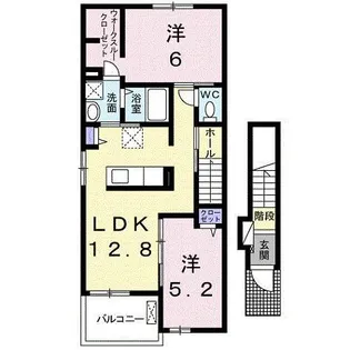 ゴールドオルカノース【2階】の間取り