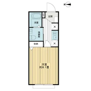 タスキsmart神楽坂【4階】の間取り