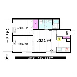 Merve中野【3階】の間取り