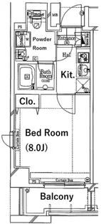 ガリシア森下エストゥディオ【2階】の間取り
