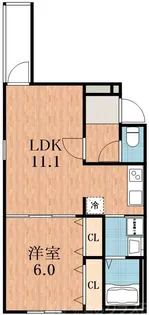 フジパレス加美東II番館【3階】の間取り