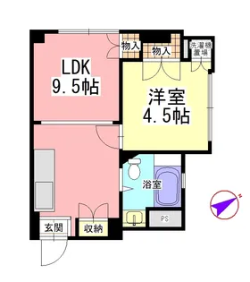 祐天寺住研コーポ【1階】の間取り