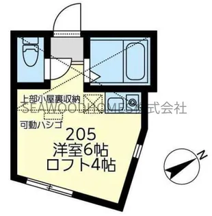 ユナイト追浜ビリーブラント【2階】の間取り