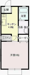 ゴスホークA【1階】の間取り