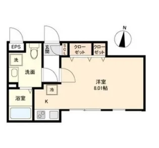 Branche桜山Chambre(ブランシェサクラヤマシャンブル)【2階】の間取り