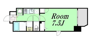 レジデンス靭公園【9階】の間取り