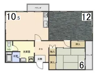 伊川谷住宅【5階】の間取り