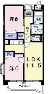 アーバインコート【1階】の間取り