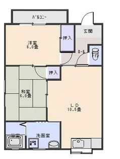 ハイムヤマキ【1階】の間取り