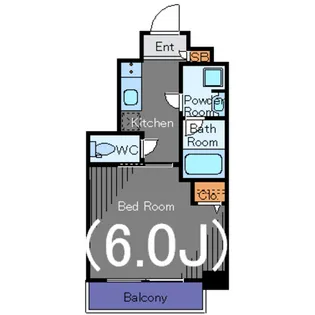 ガーラ・プレシャス渋谷六本木通り【8階】の間取り