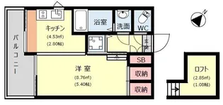 ソフィア高宮B館【7階】の間取り