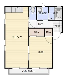 グリーンタウン幸【2階】の間取り