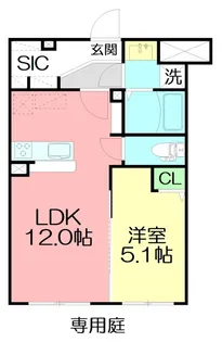 パーク喜平【1階】の間取り