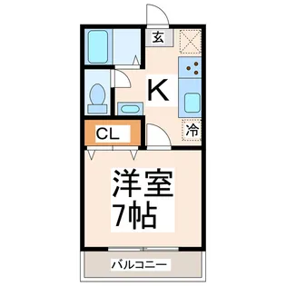 サンハイツ永村【1階】の間取り
