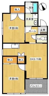 シティマンション佐波 B棟【2階】の間取り