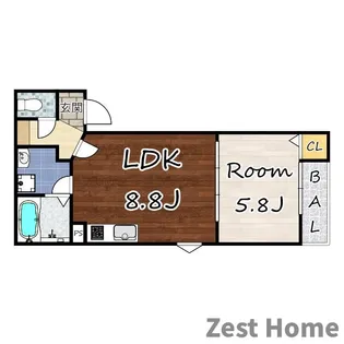 (仮称)La-Crea潮江【2階】の間取り