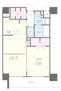 セファ上本町【7階】の間取り