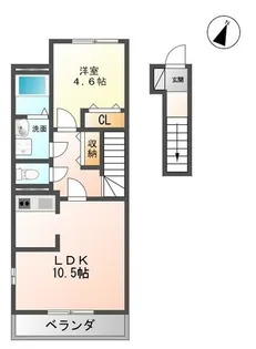メゾン隼人【2階】の間取り