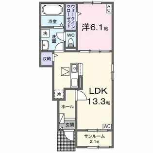 SAKURAII【1階】の間取り