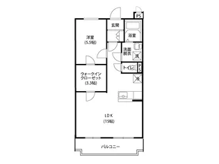 ラ・サージュ【1階】の間取り