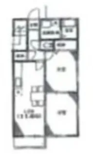 イーグルハイツ【1階】の間取り