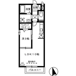 サン=ミシェル【2階】の間取り