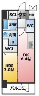 エステムコート名古屋サウスネクスト【9階】の間取り