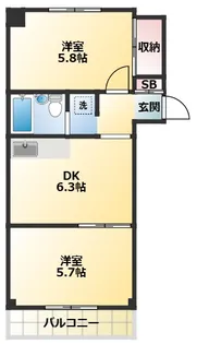 仙台坂アルカディア【7階】の間取り