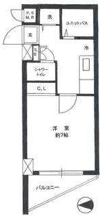 プレミール洗足【2階】の間取り