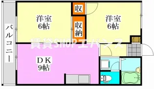 ハイツカテリーナIII号棟【2階】の間取り
