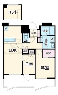 ブランシエスタ浦安【7階】の間取り