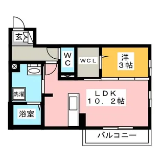 ハピネスガーデン【3階】の間取り