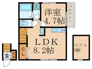 KI.VILLA【2階】の間取り