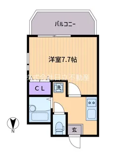 モダンフレンチ南台【1階】の間取り