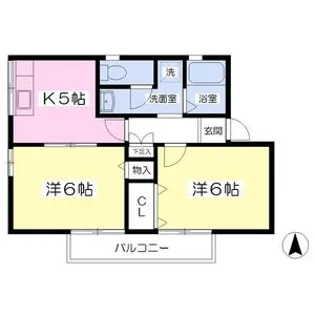 グリーンライフ【1階】の間取り