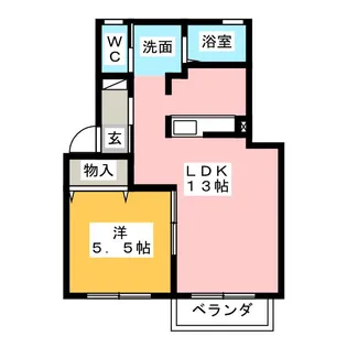ディアスまるた【1階】の間取り