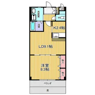 アンソレイユ【1階】の間取り