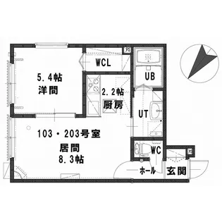 ルミエールアンソレイエ【1階】の間取り