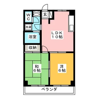 ミナモトマンション【2階】の間取り