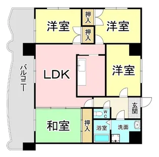 ニューエバーグリーン小倉【4階】の間取り