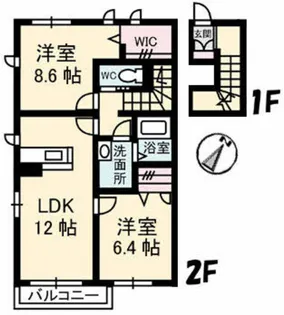 Sea Breeze美の里【2階】の間取り