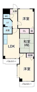 シュロス五月山I【4階】の間取り