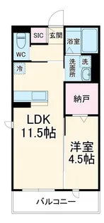 クレールメゾン城東【3階】の間取り