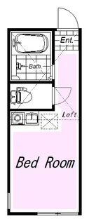 ユナイト元住吉ミ・ディスピアーチェ【2階】の間取り