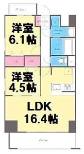 Belle Demeure K【5階】の間取り