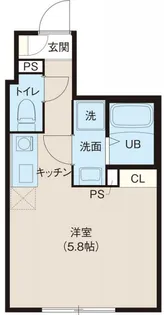 レピュア北千住レジデンスII【4階】の間取り