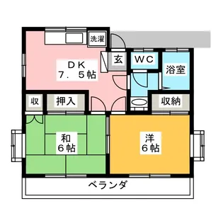 コーポ旭【2階】の間取り