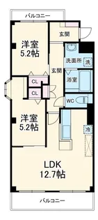 ボナール【3階】の間取り