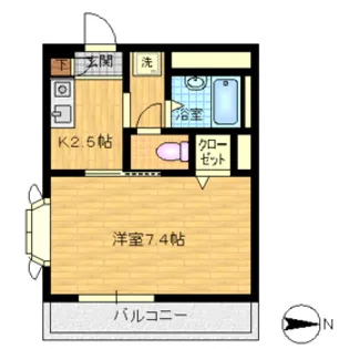 パーチェ・川崎【2階】の間取り